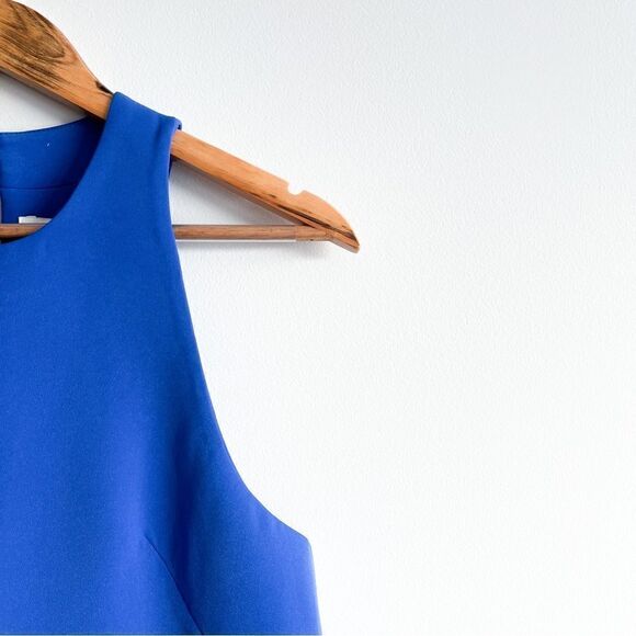 Anthropologie Cameo Why Ask Cobolt Blue Drop Waist Dress Pleated Women's S NWT - Picture 3 of 8